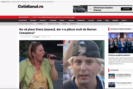 Nu vă place Diana Şoşoacă, dar v-a plăcut mult de Marian Ceauşescu?