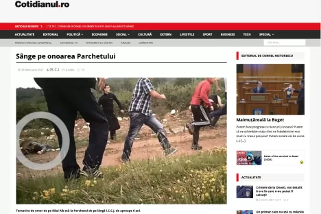 Sânge pe onoarea Parchetului