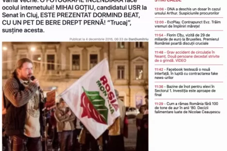 Vama Veche. O FOTOGRAFIE INCENDIARĂ face ocolul internetului! MIHAI GOȚIU, candidatul USR la Senat în Cluj, ESTE PREZENTAT DORMIND BEAT, CU UN PET DE BERE DREPT PERNĂ! “Trucaj”, susține acesta.