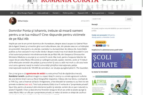 Domnilor Ponta și Iohannis, trebuie să moară oameni pentru a se lua măsuri? Cine răspunde pentru victimele de pe Râul Alb